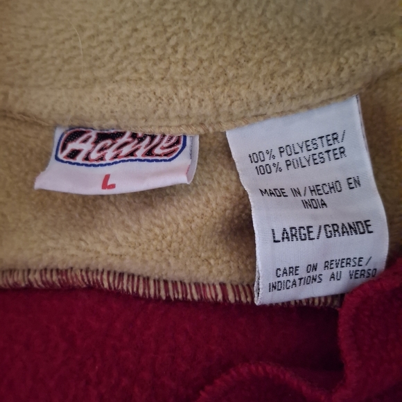 Florida State Seminoles Vintage Men's Red and Gold Fleece Sweater - Picture 6 of 6